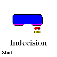 Animated graphic of 'Indecision'